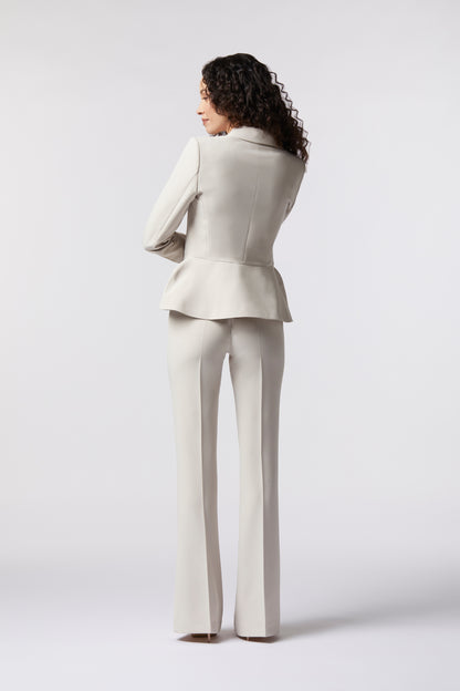 Tailleur Giacca monopetto e Pantalone a zampa – Tessuto Stretch