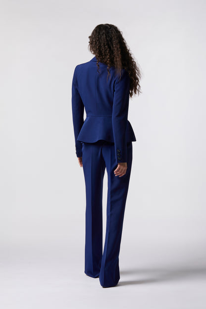 Tailleur Giacca monopetto e Pantalone palazzo – Tessuto Stretch