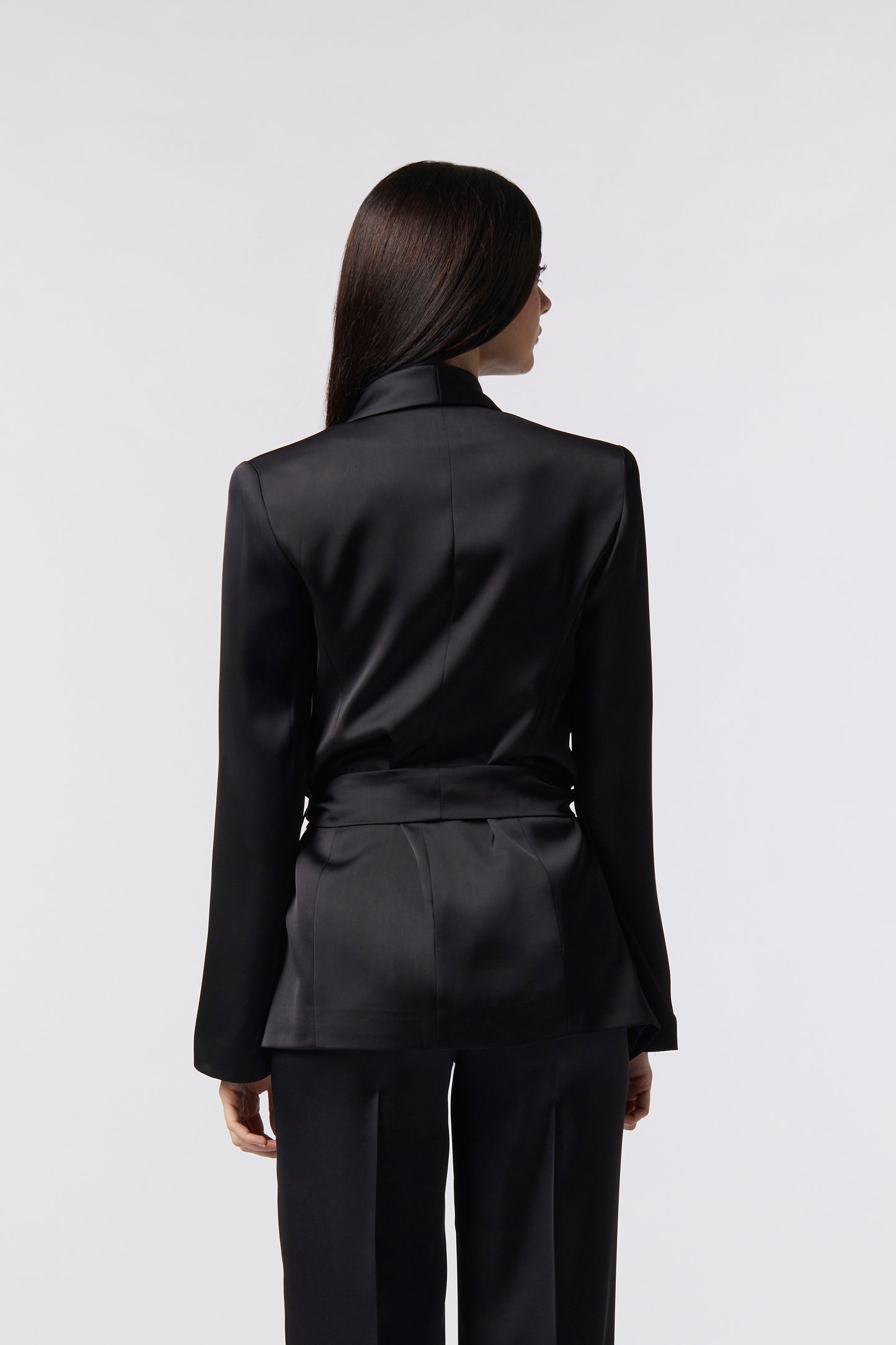 Giacca con cintura – Tessuto Raso