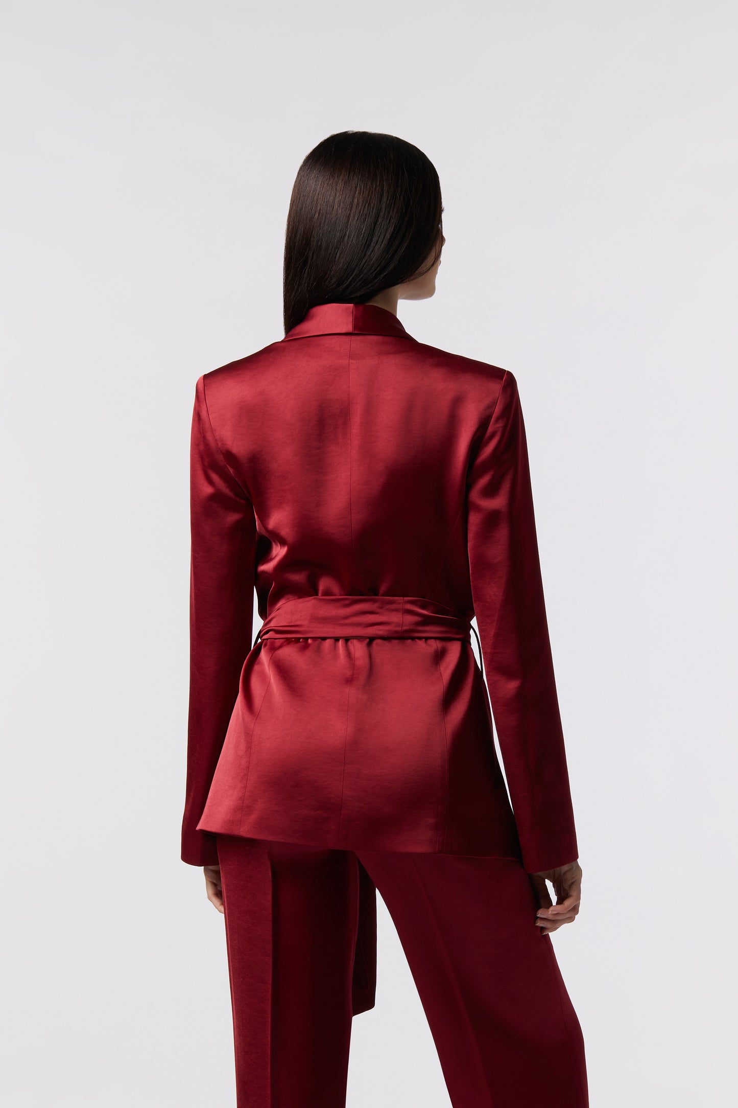 Giacca con cintura – Tessuto Raso