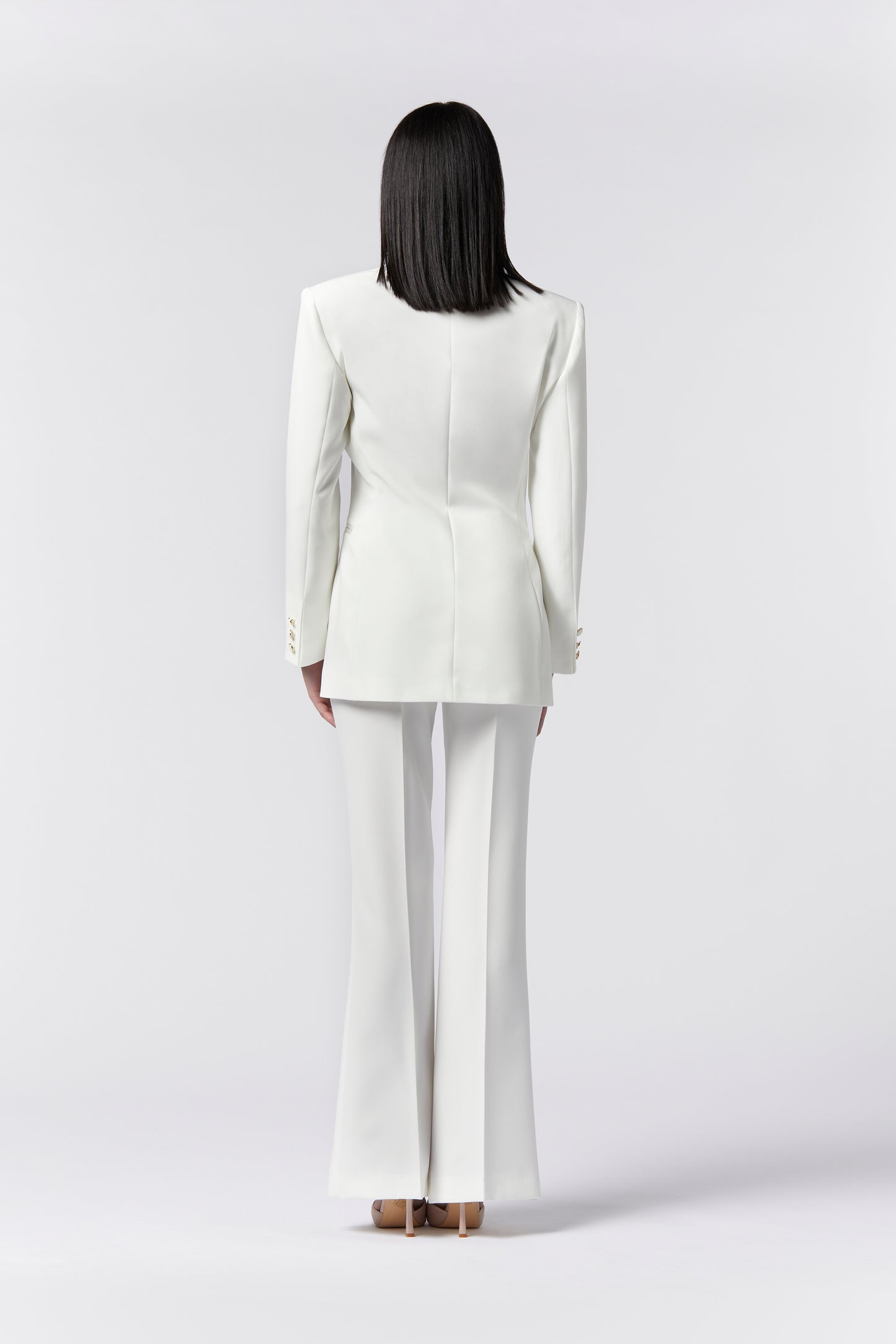 Tailleur Giacca Rever raso e Pantalone zampa - Tecnico