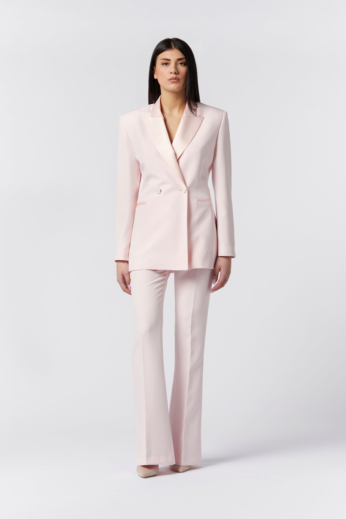 Tailleur Giacca Rever raso e Pantalone zampa - Tecnico
