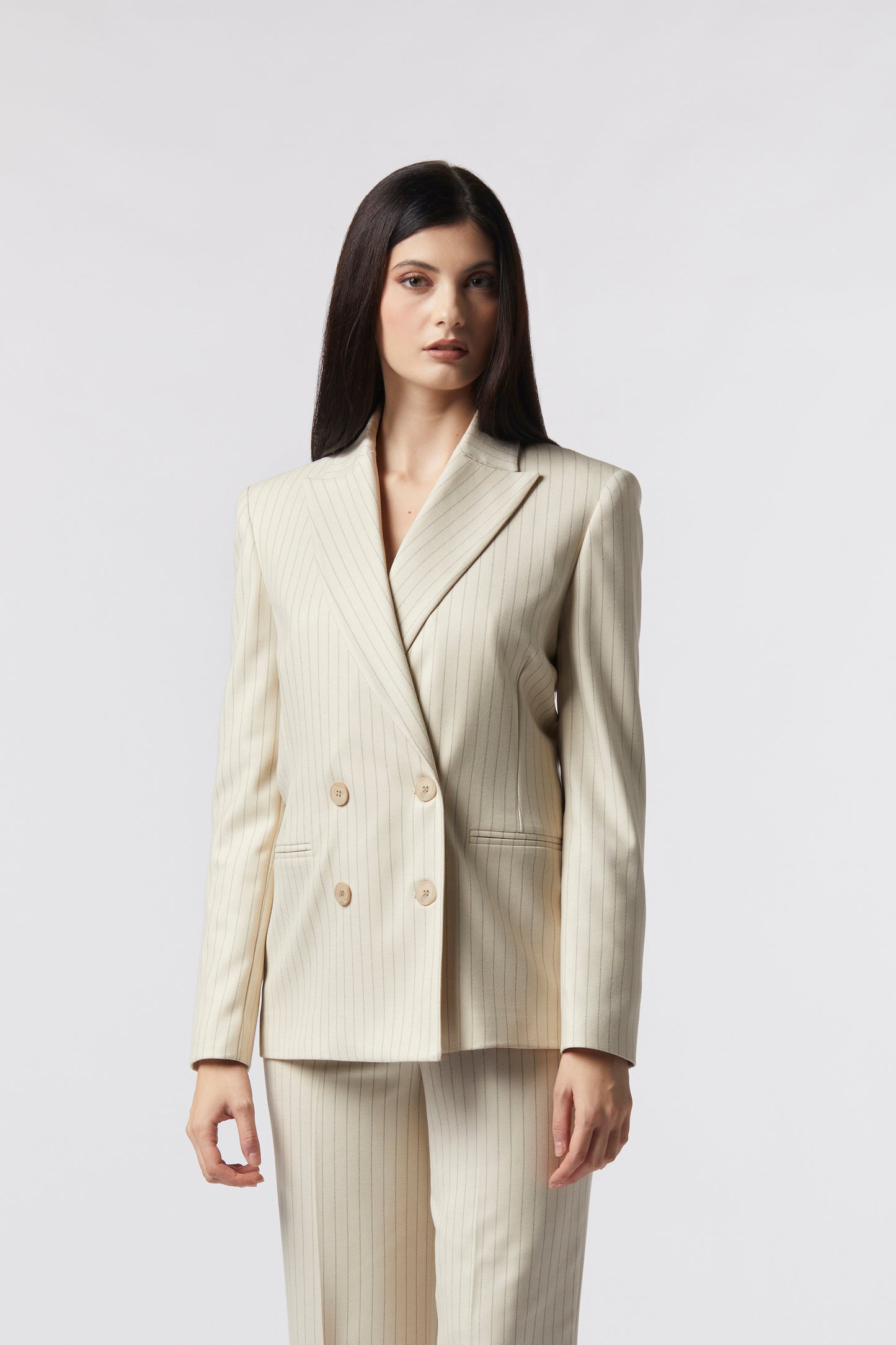 Giacca doppiopetto – Gessato Lurex