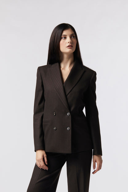 Giacca doppiopetto – Gessato Lurex