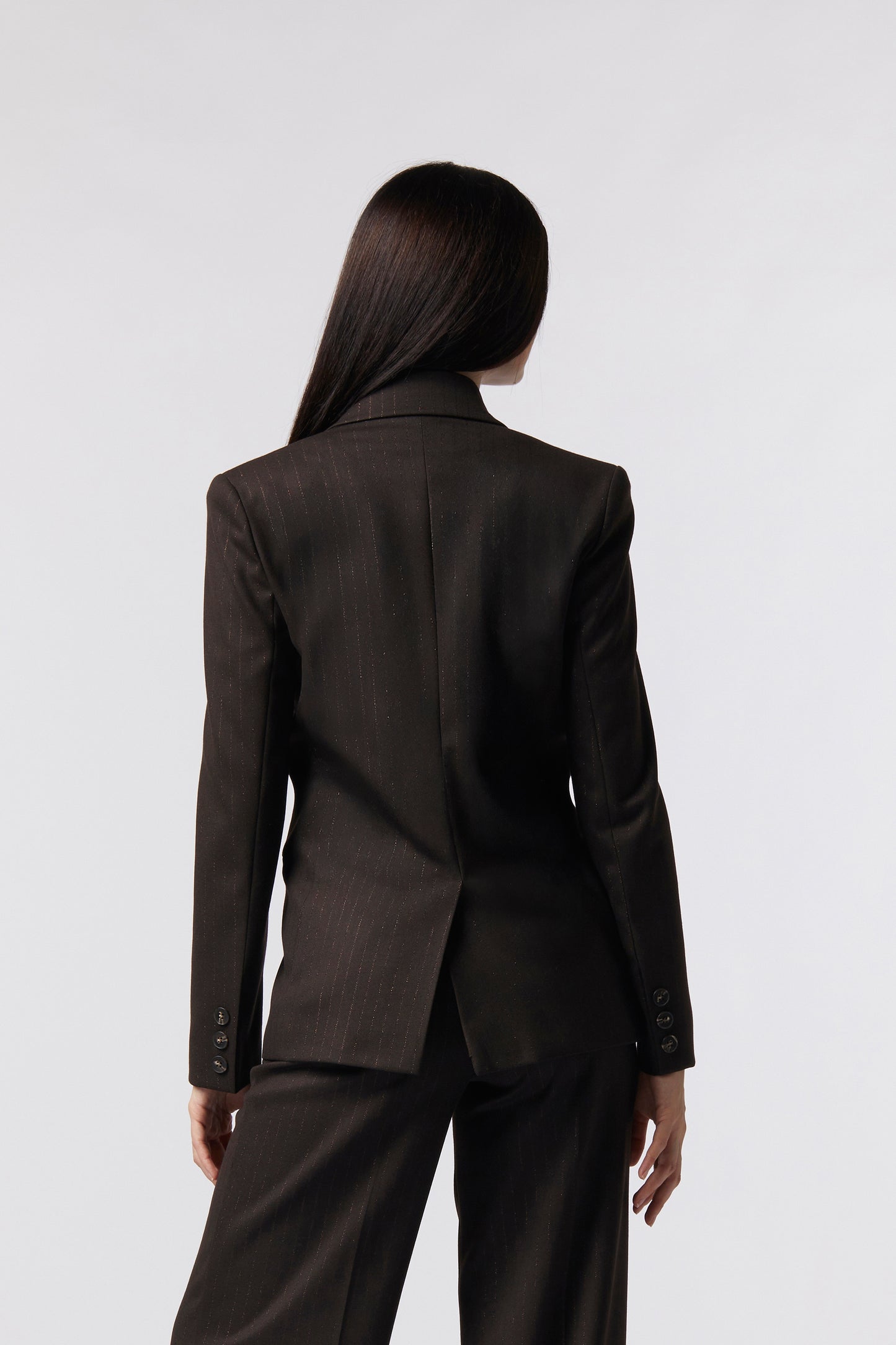 Giacca doppiopetto – Gessato Lurex