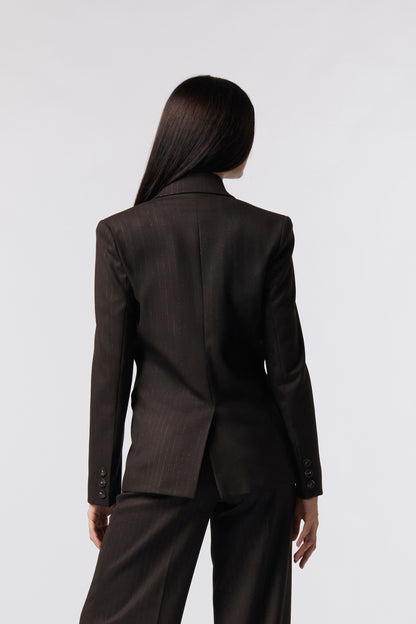 Giacca doppiopetto – Gessato Lurex