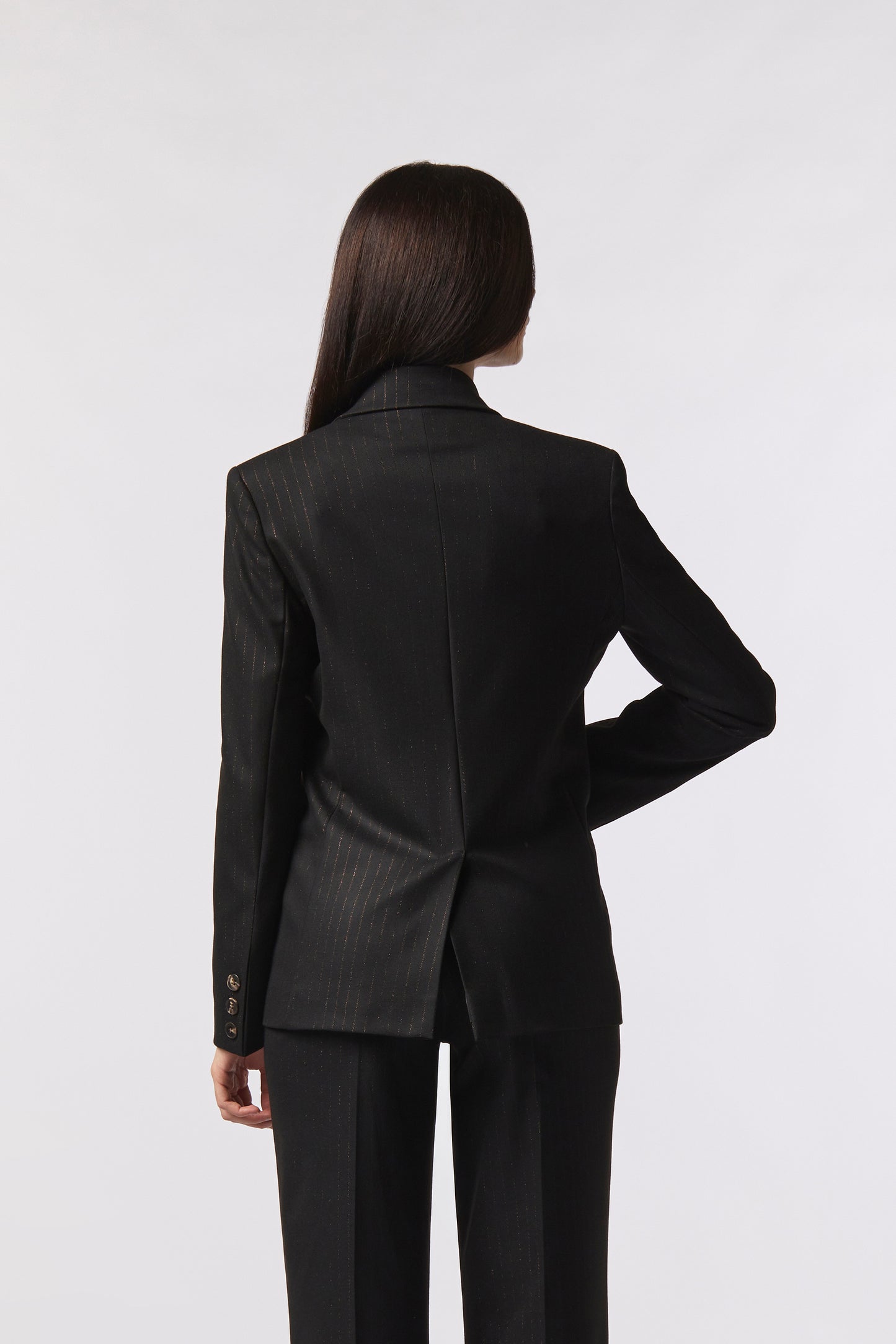 Giacca doppiopetto – Gessato Lurex