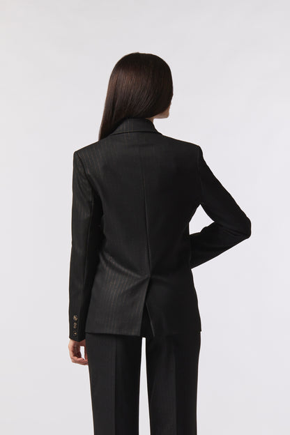 Giacca doppiopetto – Gessato Lurex