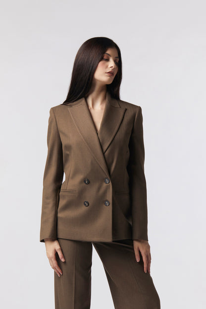 Giacca doppiopetto – Gessato Lurex