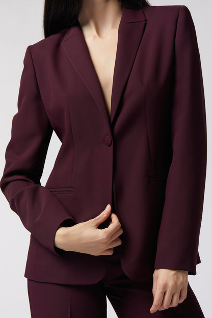 Tailleur Giacca monopetto e Pantalone a zampa – Tessuto Kady