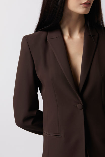 Tailleur Giacca monopetto e Pantalone a zampa – Tessuto Kady