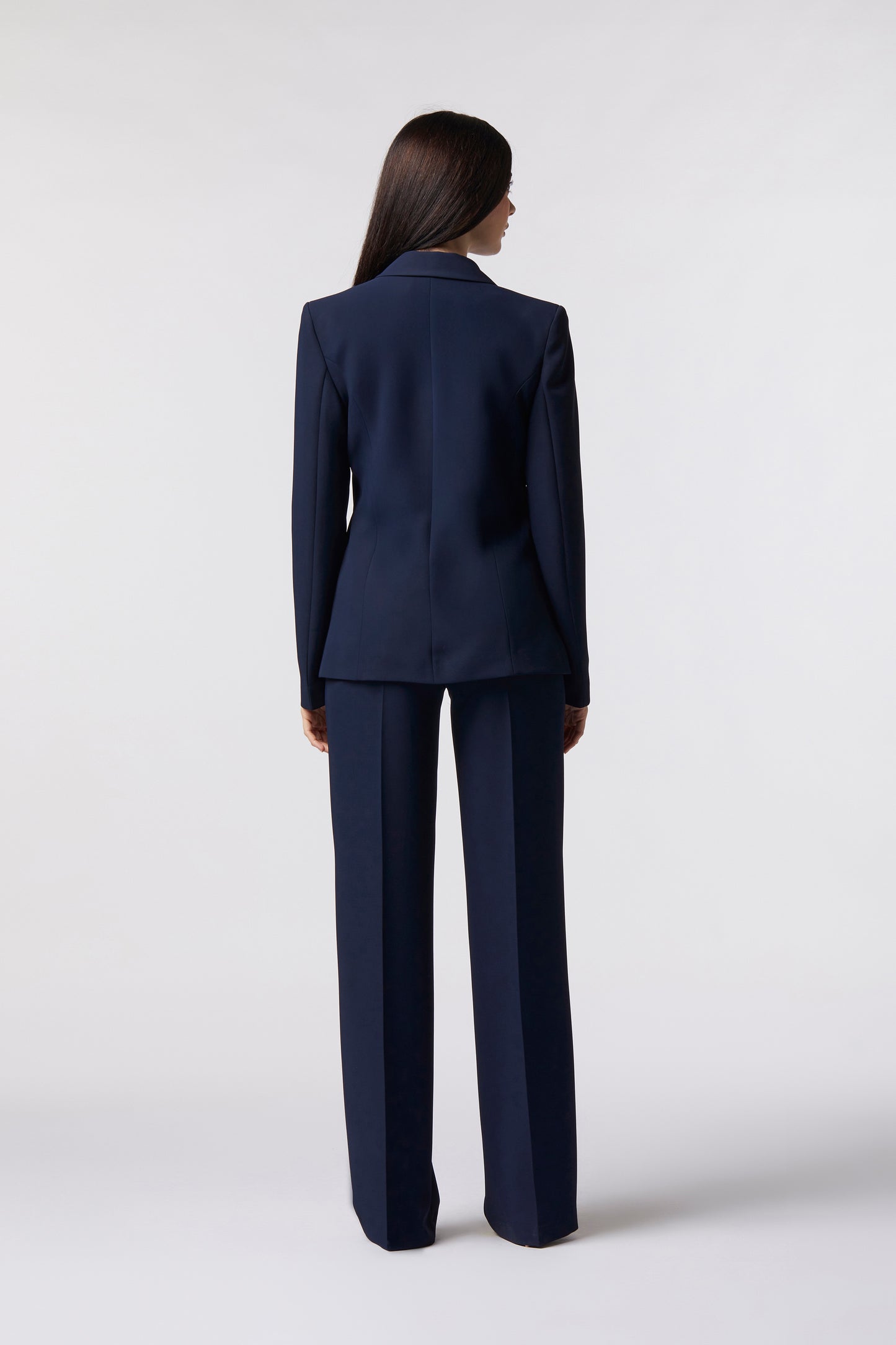 Tailleur Giacca monopetto e Pantalone palazzo – Tessuto Kady