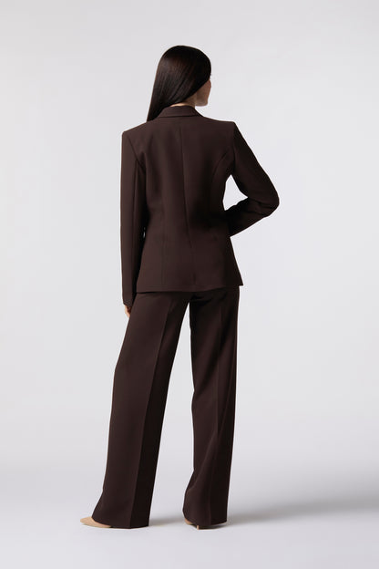 Tailleur Giacca monopetto e Pantalone palazzo – Tessuto Kady