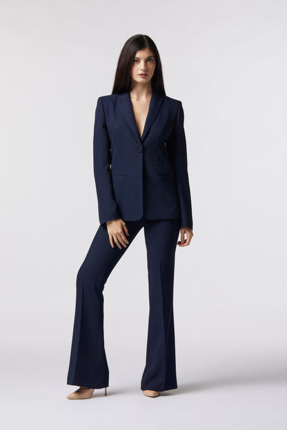 Tailleur Giacca monopetto e Pantalone a zampa – Tessuto Kady