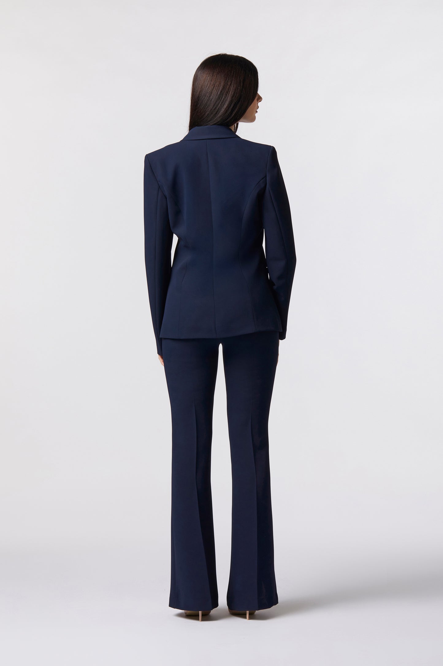 Tailleur Giacca monopetto e Pantalone a zampa – Tessuto Kady