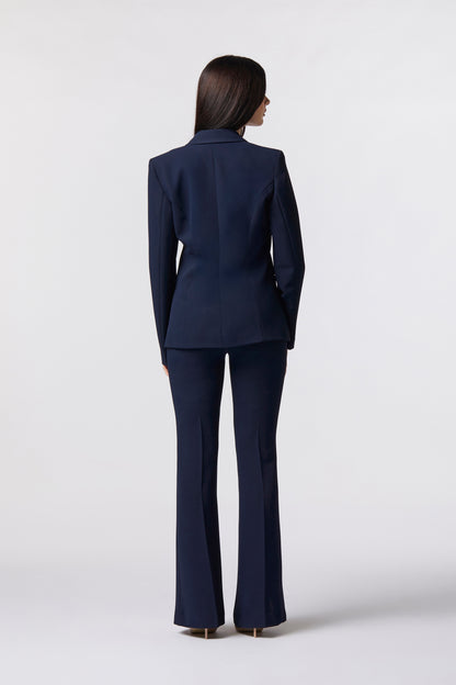 Tailleur Giacca monopetto e Pantalone a zampa – Tessuto Kady