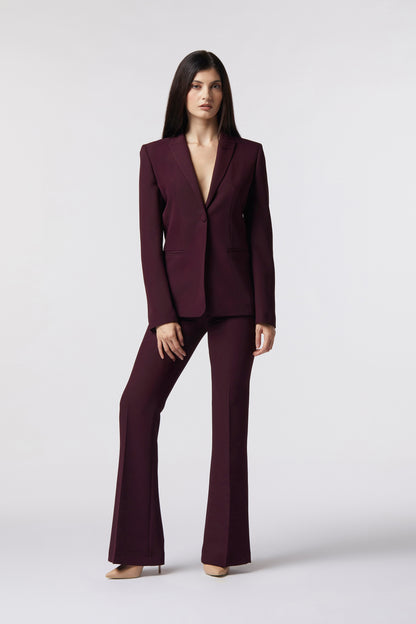 Tailleur Giacca monopetto e Pantalone a zampa – Tessuto Kady