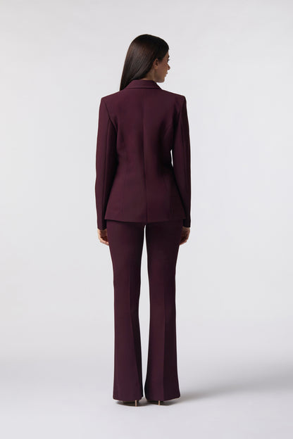 Tailleur Giacca monopetto e Pantalone a zampa – Tessuto Kady