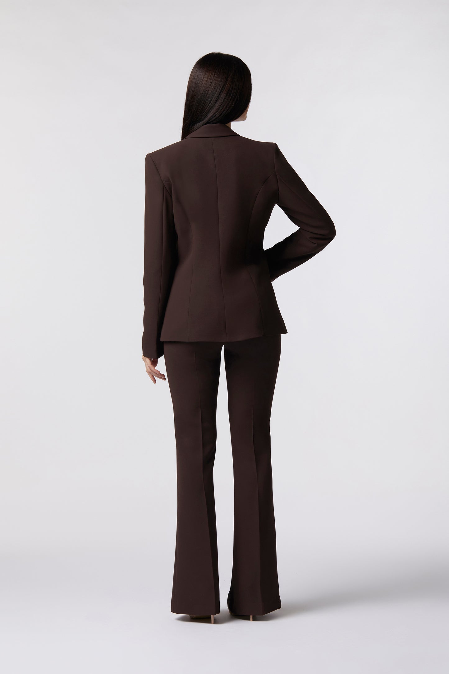 Tailleur Giacca monopetto e Pantalone a zampa – Tessuto Kady