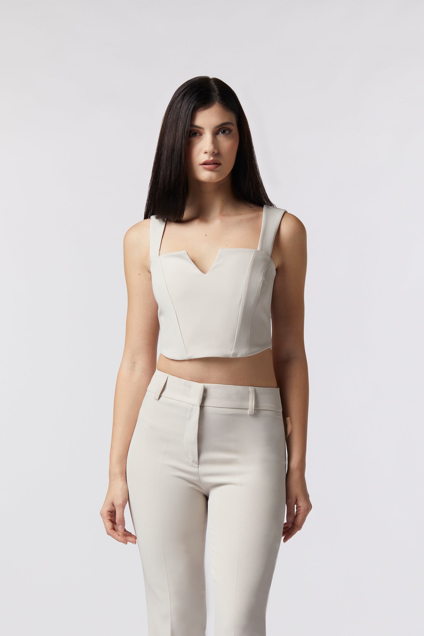 Top con bretelle - Tessuto Stretch