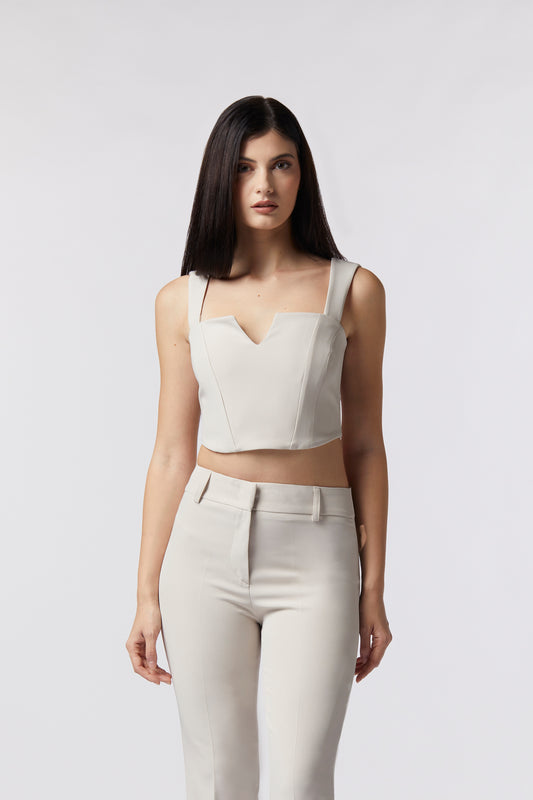 Top con bretelle - Tessuto Stretch