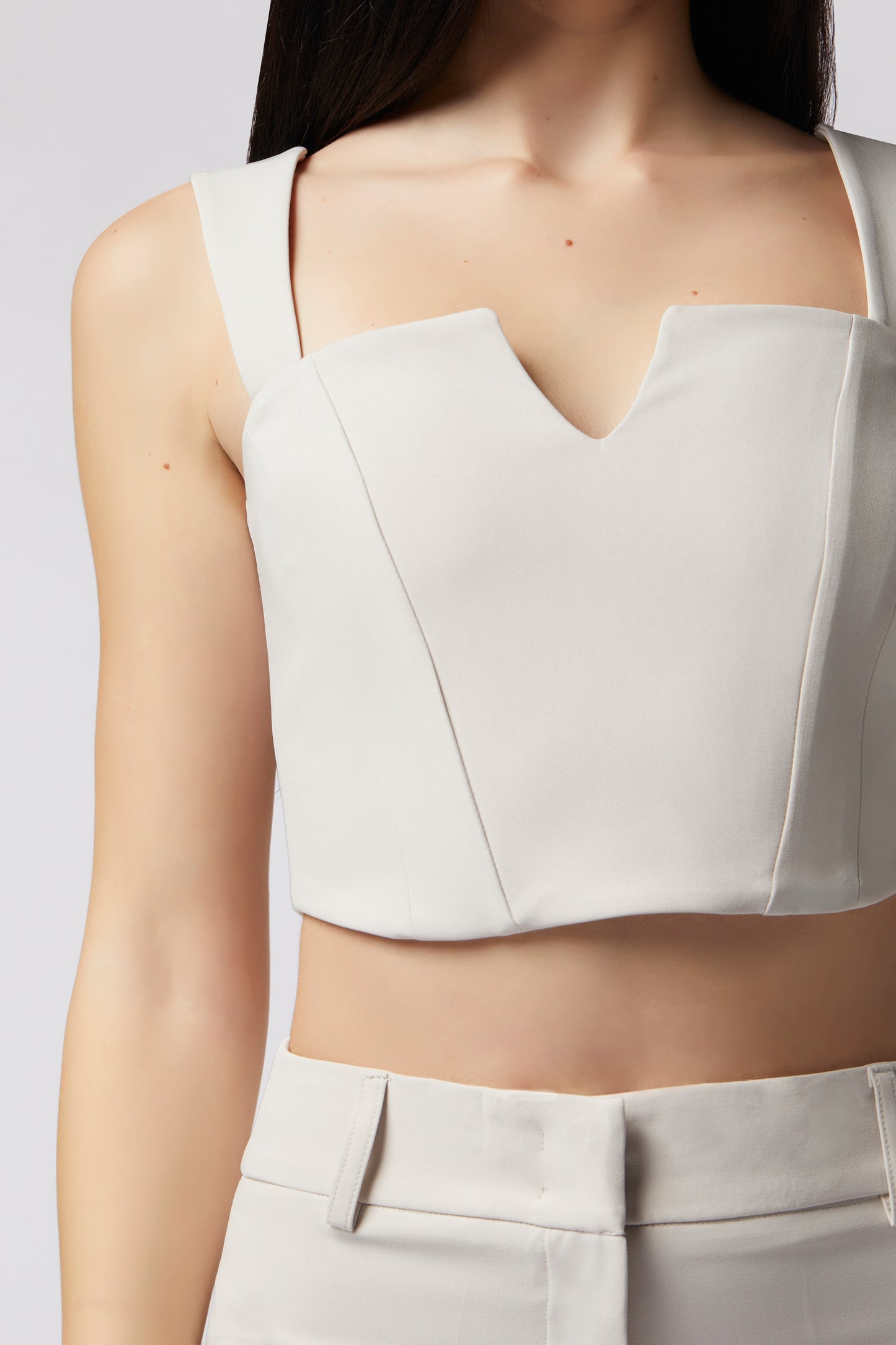 Top con bretelle - Tessuto Stretch