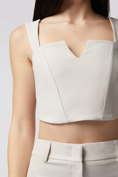 Top con bretelle - Tessuto Stretch