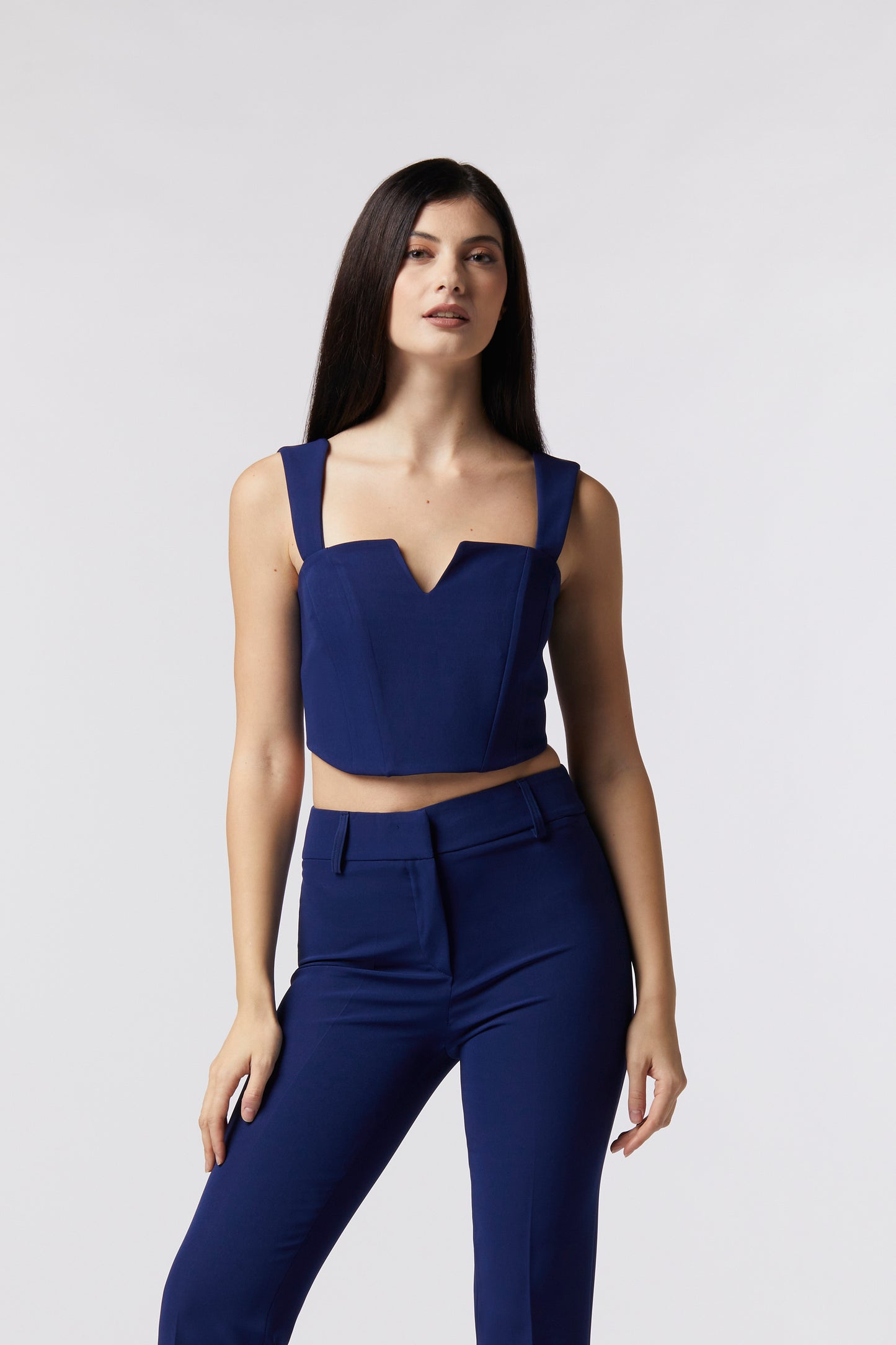 Top con bretelle - Tessuto Stretch