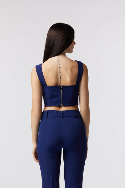 Top con bretelle - Tessuto Stretch