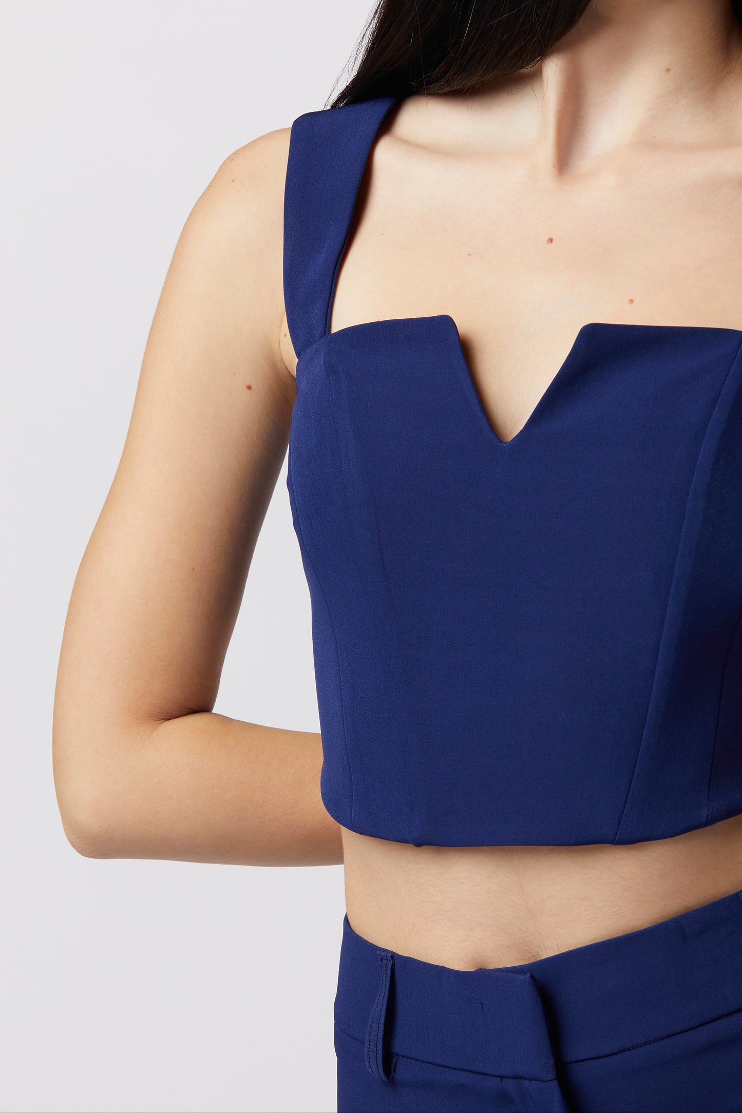 Top con bretelle - Tessuto Stretch