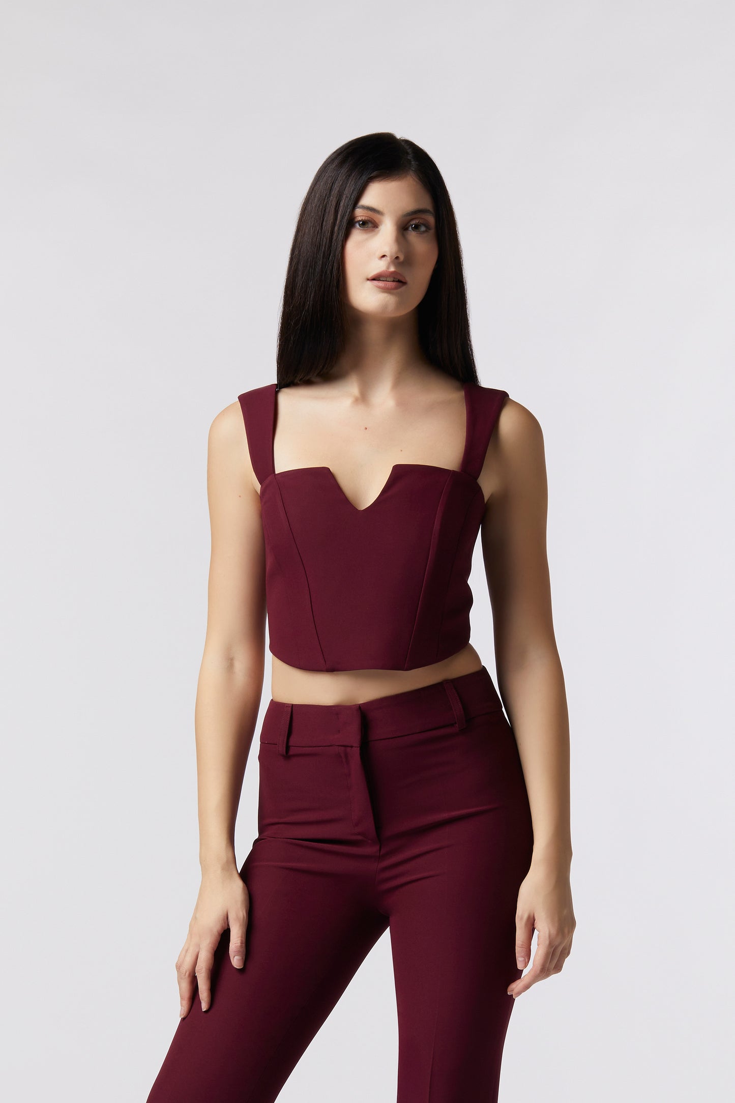 Top con bretelle - Tessuto Stretch