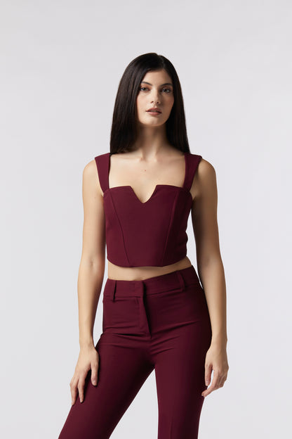 Top con bretelle - Tessuto Stretch