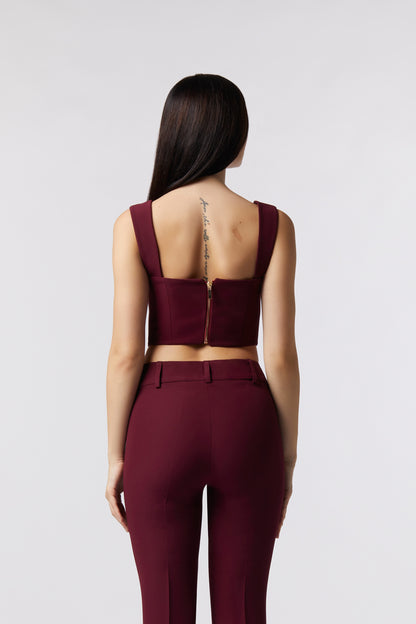 Top con bretelle - Tessuto Stretch