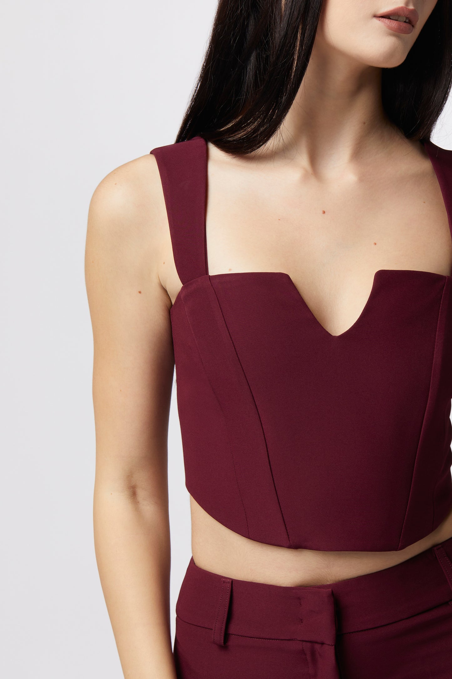 Top con bretelle - Tessuto Stretch