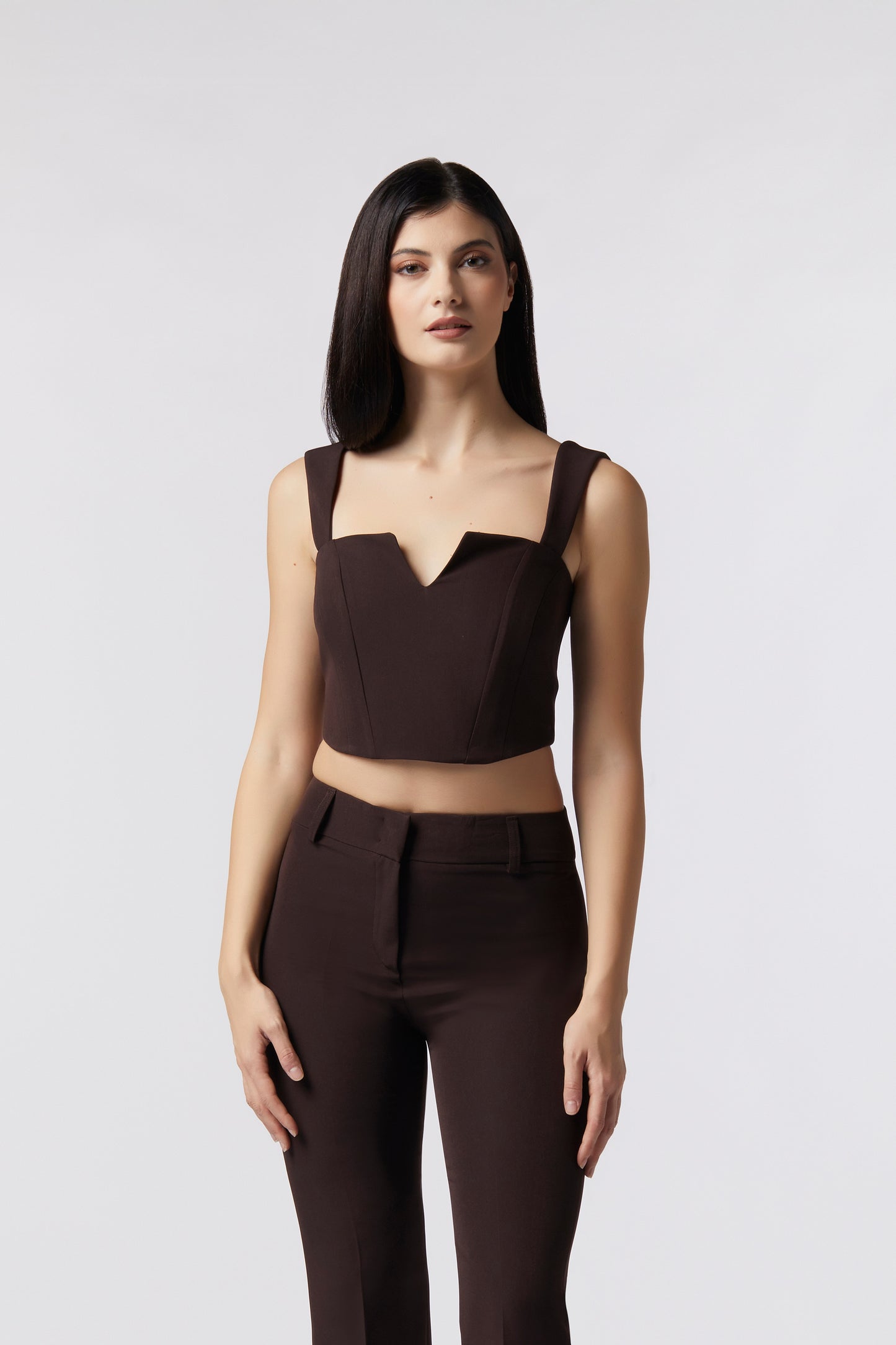 Top con bretelle - Tessuto Stretch