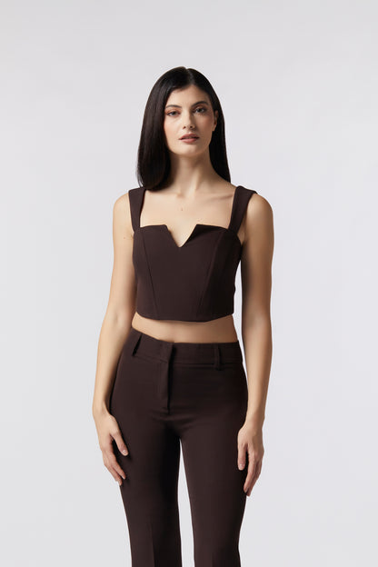 Top con bretelle - Tessuto Stretch