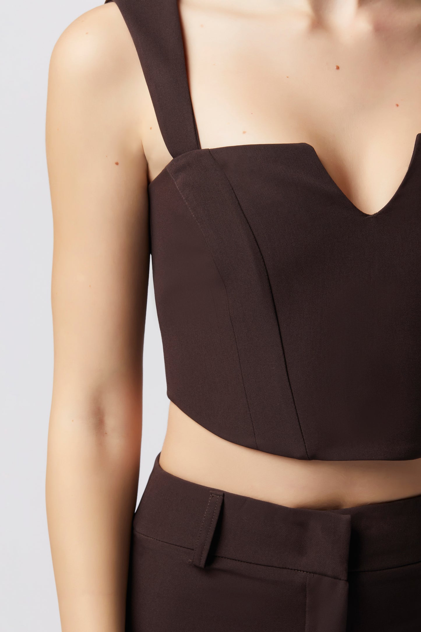 Top con bretelle - Tessuto Stretch