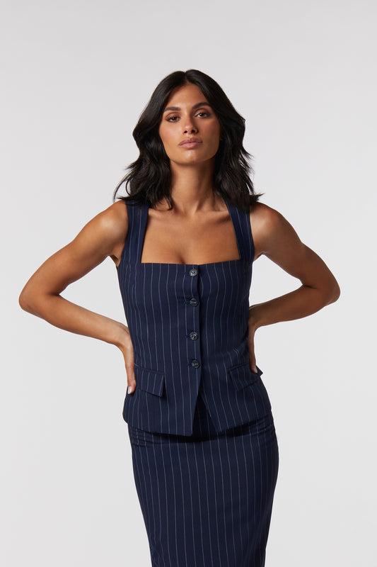 Gilet Jeky | Tessuto Gessato