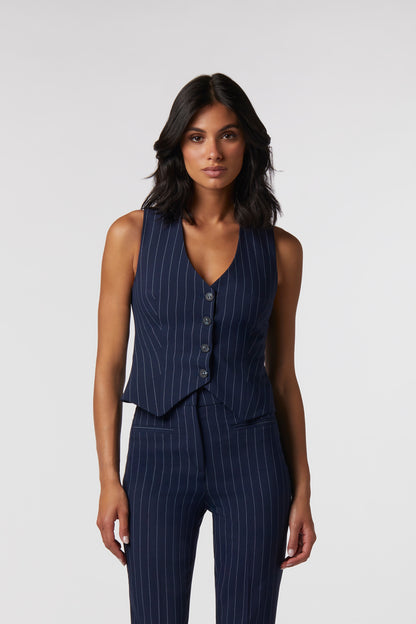 Gilet Jena | Tessuto Gessato