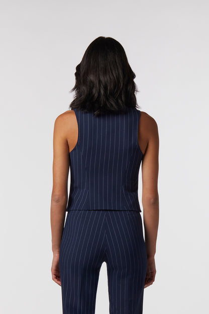 Gilet Jena | Tessuto Gessato