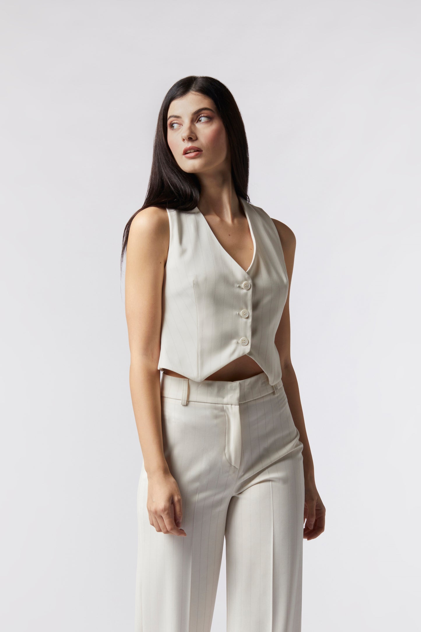 Gilet monopetto – Gessato