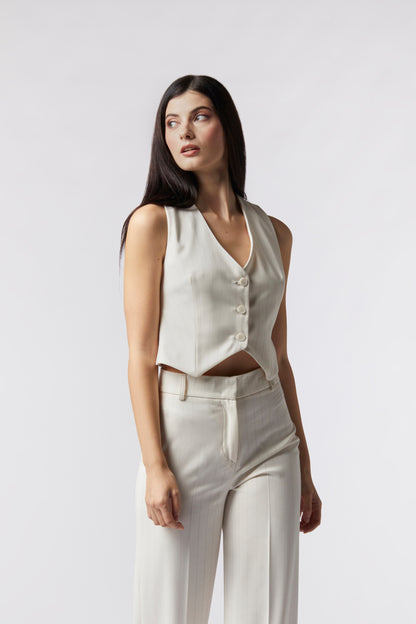 Gilet monopetto – Gessato