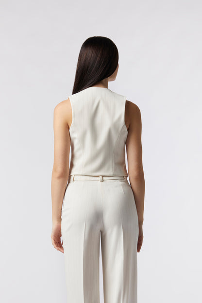 Gilet monopetto – Gessato