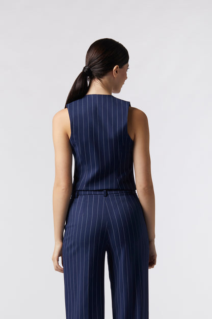 Gilet monopetto – Gessato