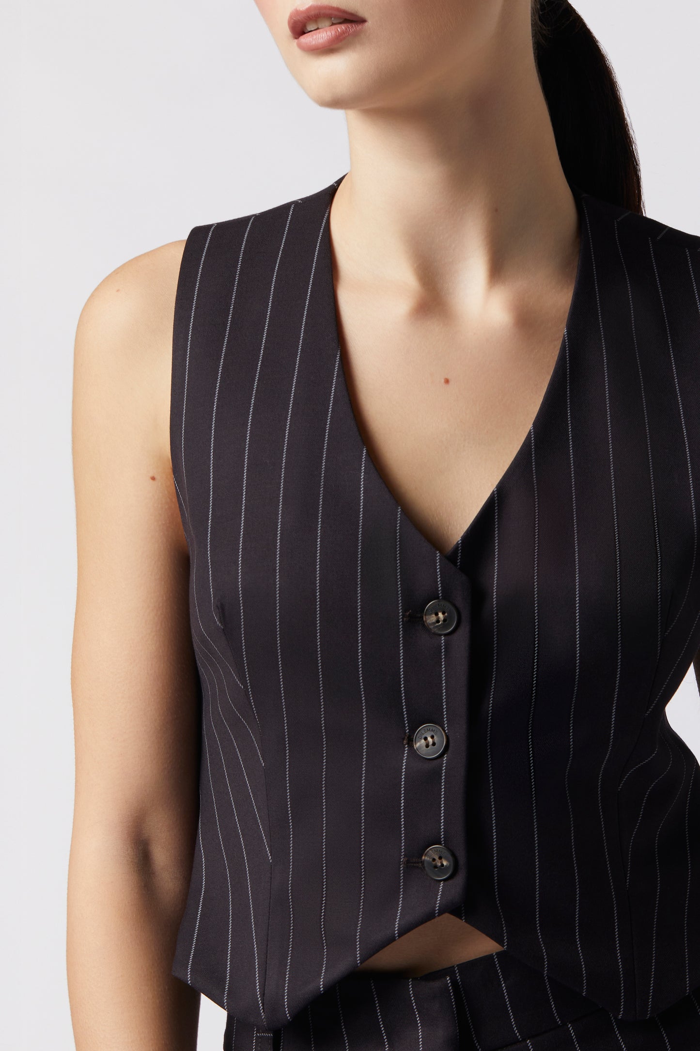 Gilet monopetto – Gessato