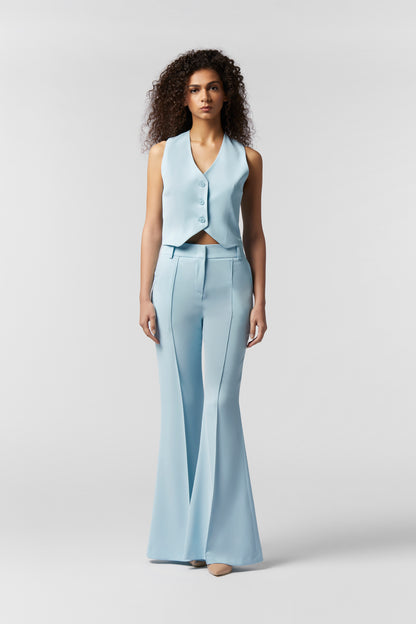 Coordinato Giacca corta, Gilet e Pantalone Zampa larga - Kady