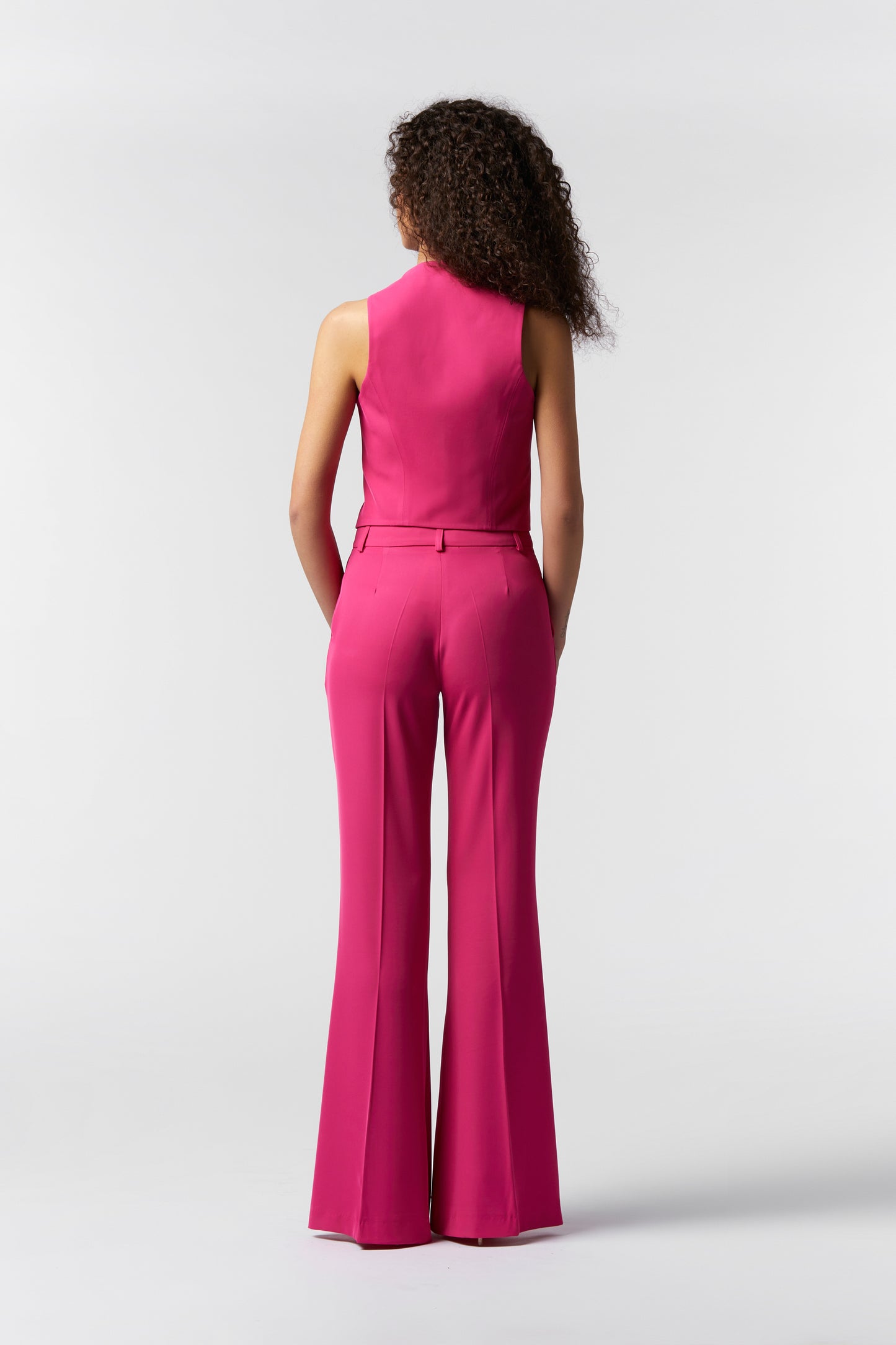 Coordinato Giacca corta, Gilet e Pantalone Zampa larga - Kady