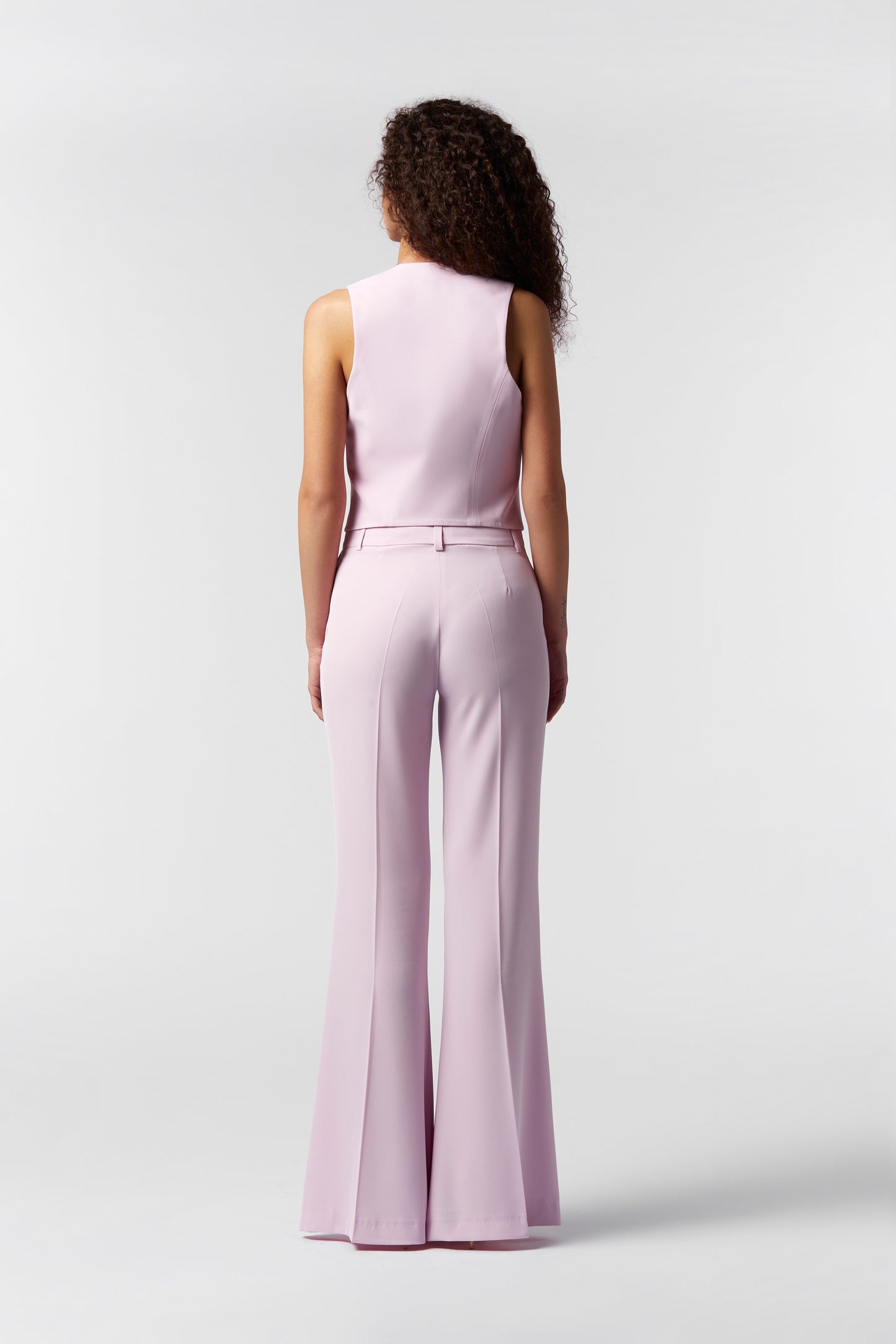Coordinato Giacca corta, Gilet e Pantalone Zampa larga - Kady