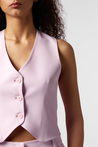 Coordinato Giacca Corta, Gilet e Pantalone Palazzo - kady