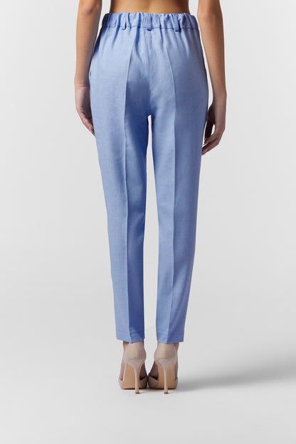 Pantalone sigaretta in LINO